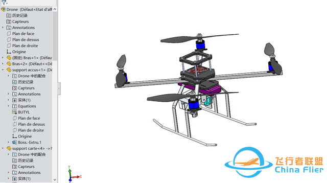 四轴无人机SolidWorks3D模型，快拿去DIY一个吧-6.jpg