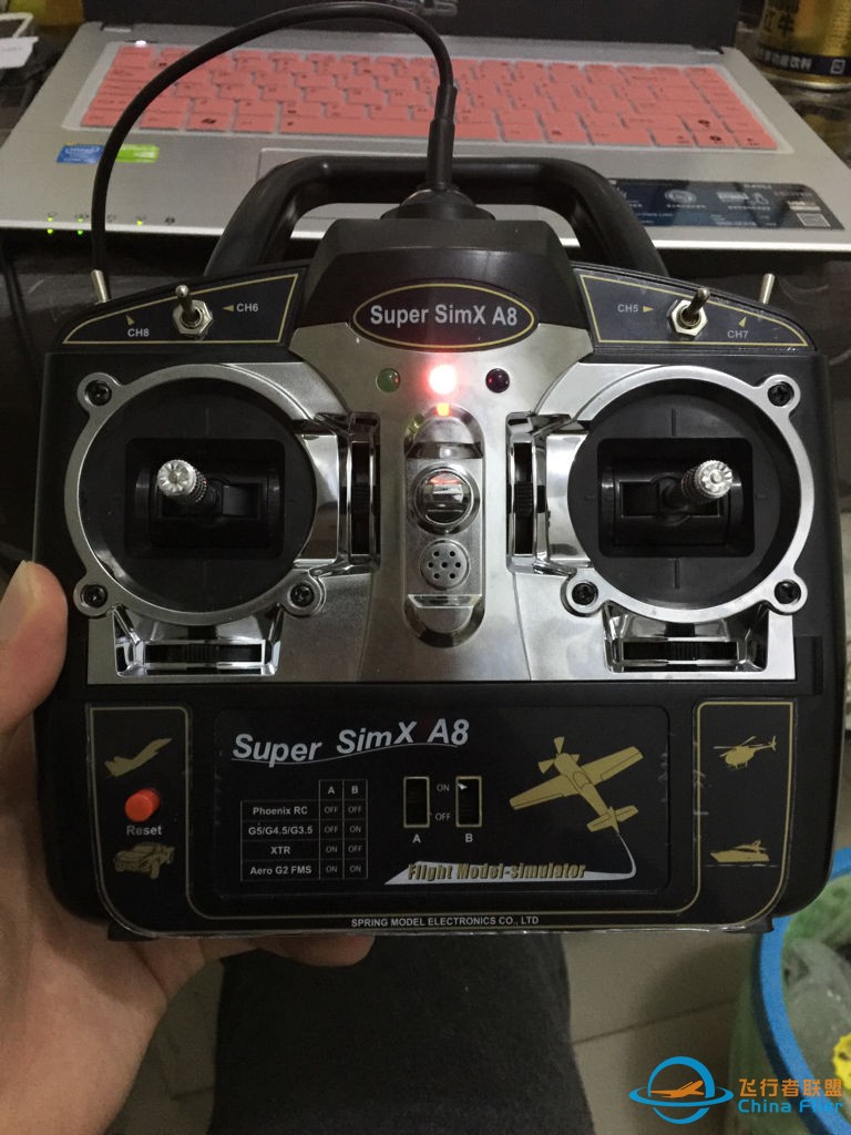 RealFlight G5飞行模拟器 一打开游戏就出错误提示说找不到遥控器 这个...z1.jpg