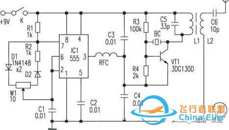 航模遥控器开关电路图大全(电路原理分析)w3.jpg