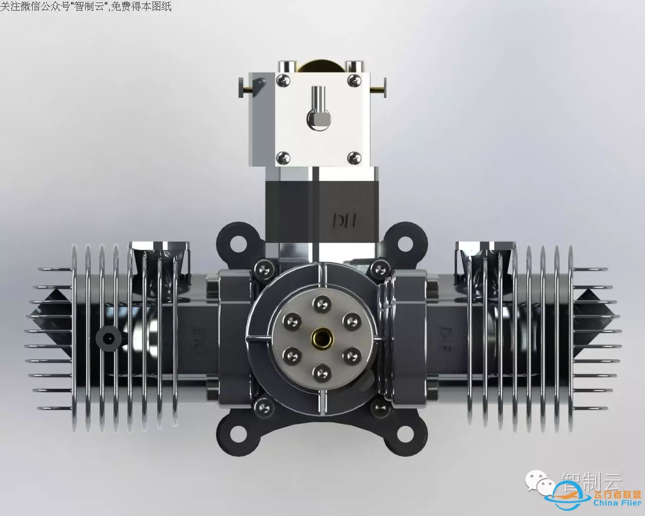 【发动机电机】DLE 120双缸航模发动机外壳三维建模图纸 solidworks设计w2.jpg