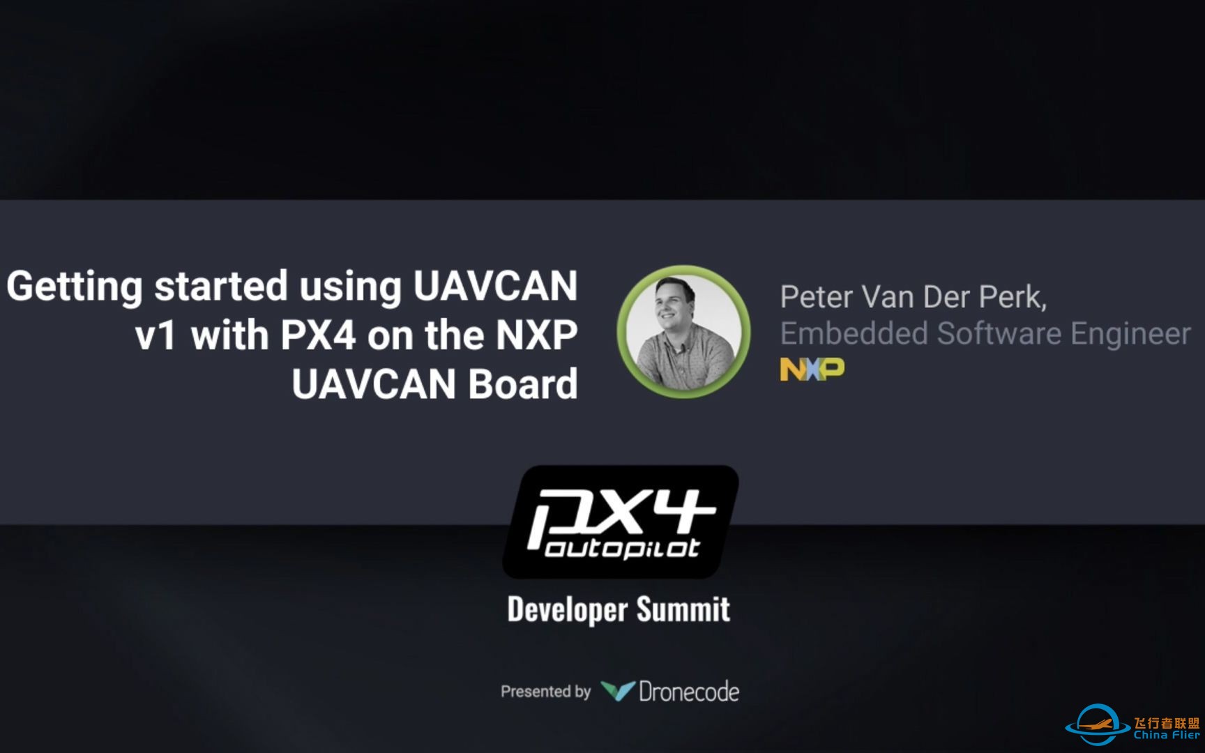 【开源飞控无人机】使用NXP UAVCAN开发板入门UAVCAN v1 | Peter Van Der Perk | PX4线上开发者峰会2020·直播录像-1.jpg