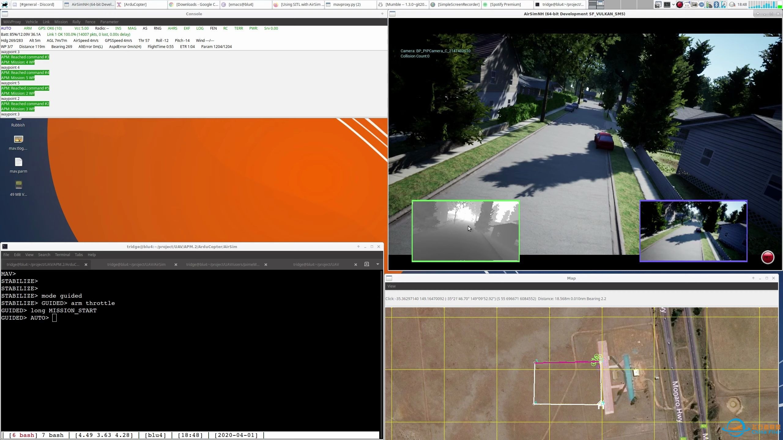 在Linux上运行ArduPilot和AirSim1.3.0软件在环仿真(SITL)由ArduPilot核心开发者Andrew Tridgell演示-1.jpg