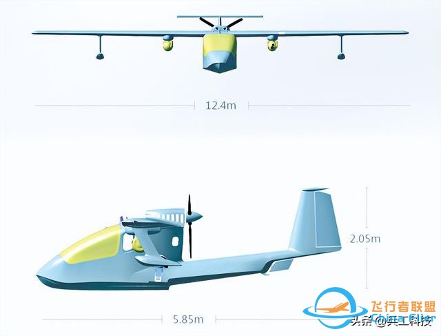 国内首架大型水陆两用无人机，U650大型水陆两用无人机-4.jpg