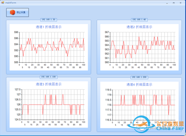 C# winfrom实例:四路激光测距雷达数据采集和波形图绘制-3.jpg