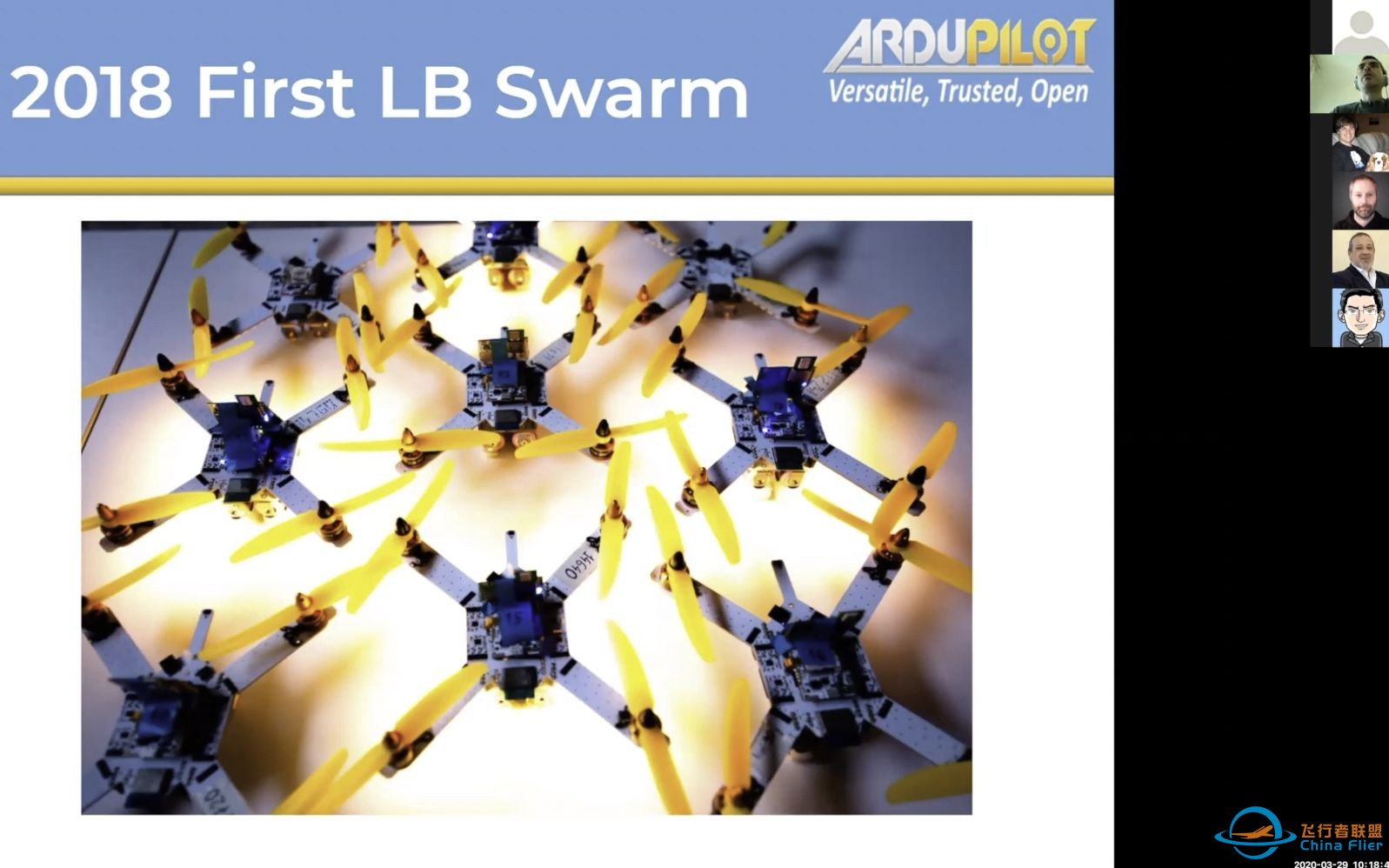 【ArduPilot开源飞控】集群与灯光秀 | 由ArduBee项目研发总监Giorgio Rinolfi讲解 | 2020年ArduPilot线上开发者大会-1.jpg