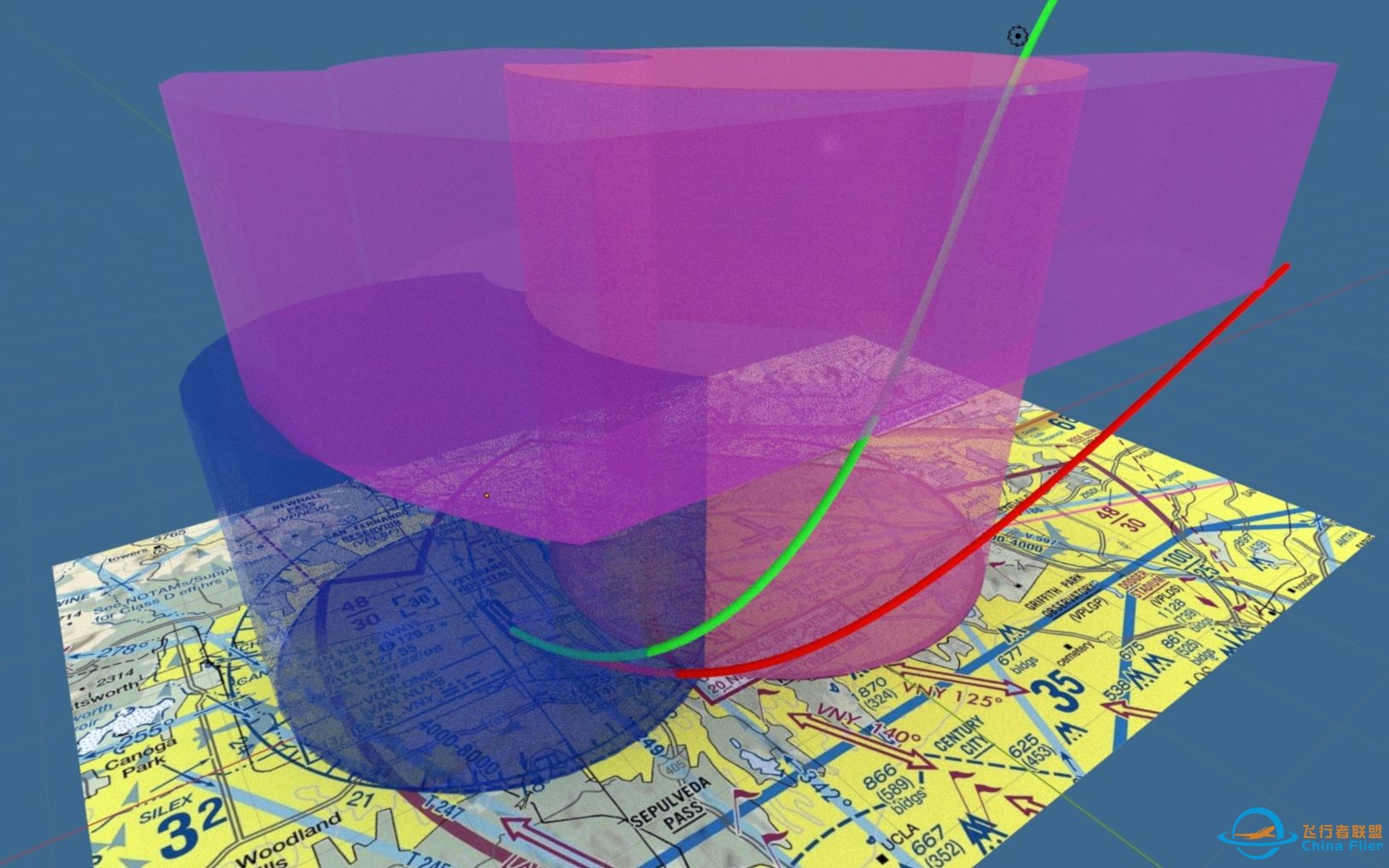 三维图解飞行航图中的C类空域【大叔带你：开飞机】《X-Plane 11》-1.jpg