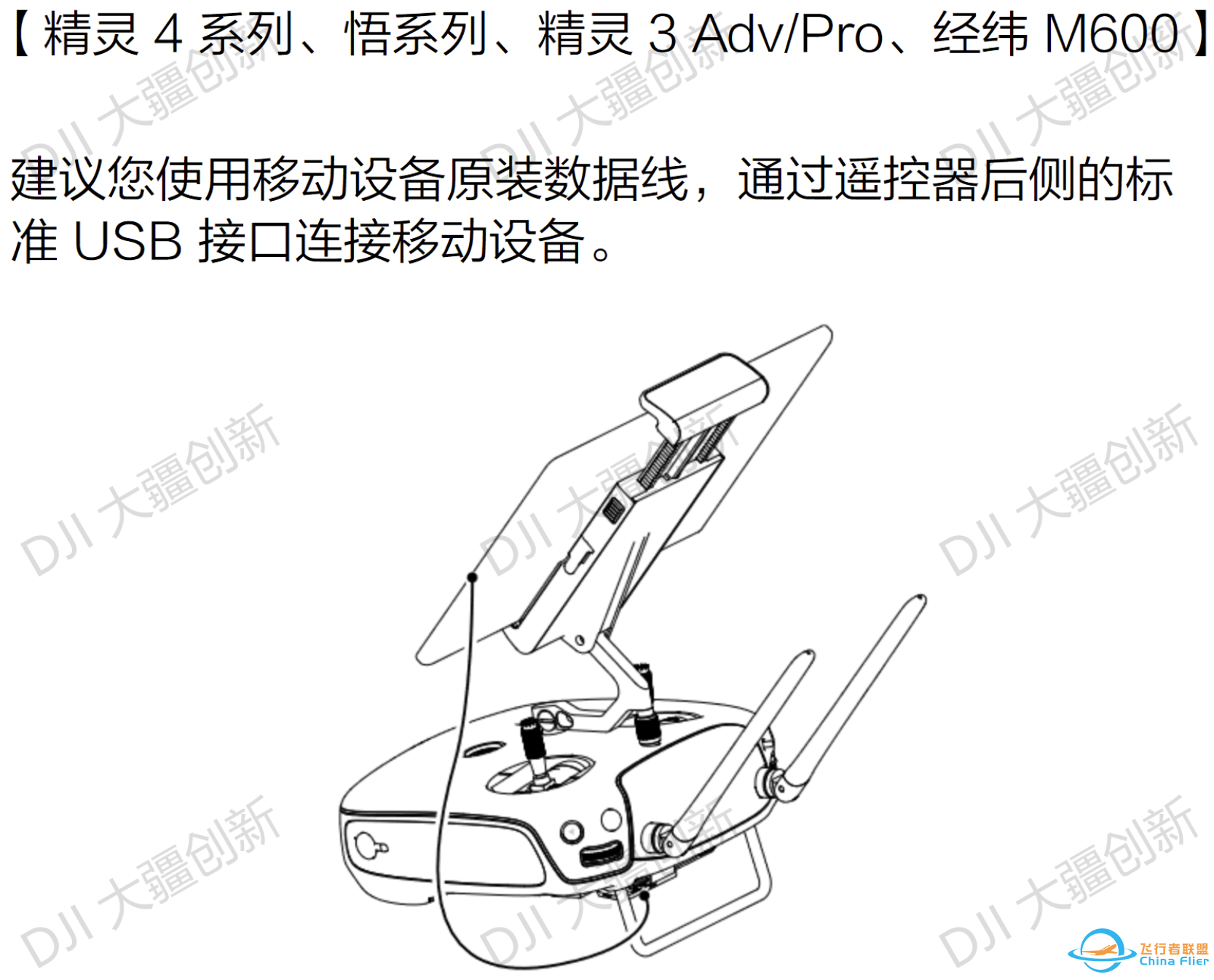 无人机如何连接手机,用什么连?z4.jpg