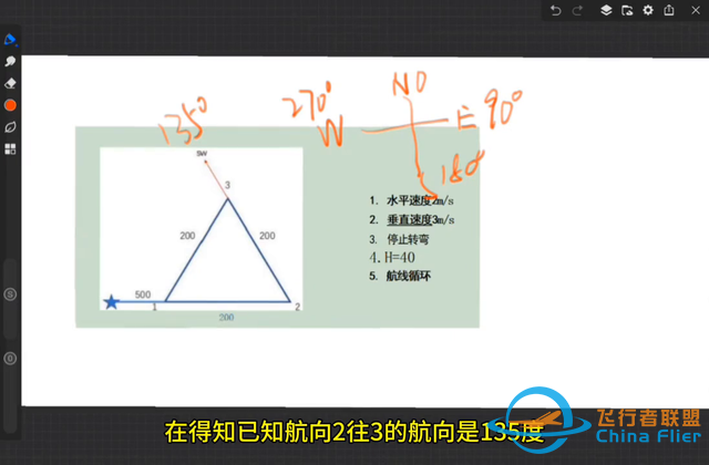 无人机地面站三角形考题解析，不一样的解题思路！#无人机培训-2.jpg