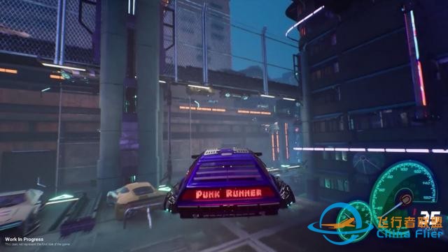 赛博朋克x飞行汽车！竞速游戏《Punk Runner》演示-9.jpg